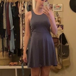 Slate Cotton Mini Dress